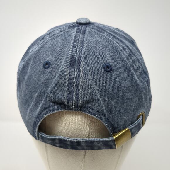 Dad Slideback Hat Blue One Size Adjustable Embroidered Nissi Caps - Picture 6 of 9